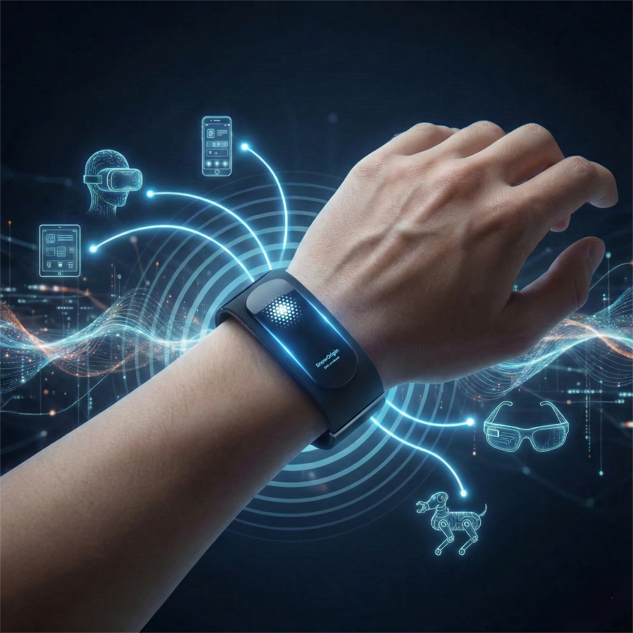 Wristband Interaction Scene